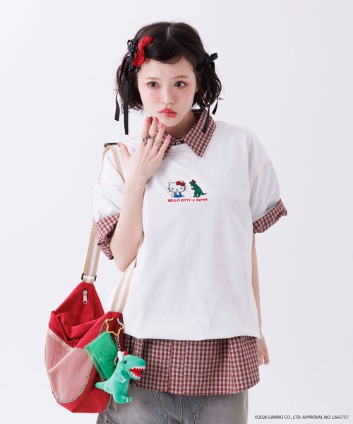 DOUBLE NAME（ダブルネーム） tシャツ 半袖 「m:rex」ハローキティ