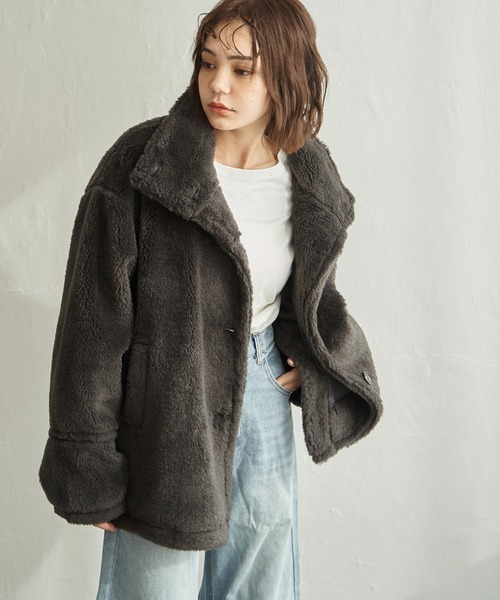 「notch.」 ジャケット M チャコールグレー レディース_画像6