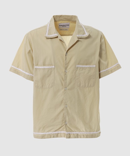 NOMA t.d.（ノーマティーディー） シャツ Trim Embroidery Open Collar