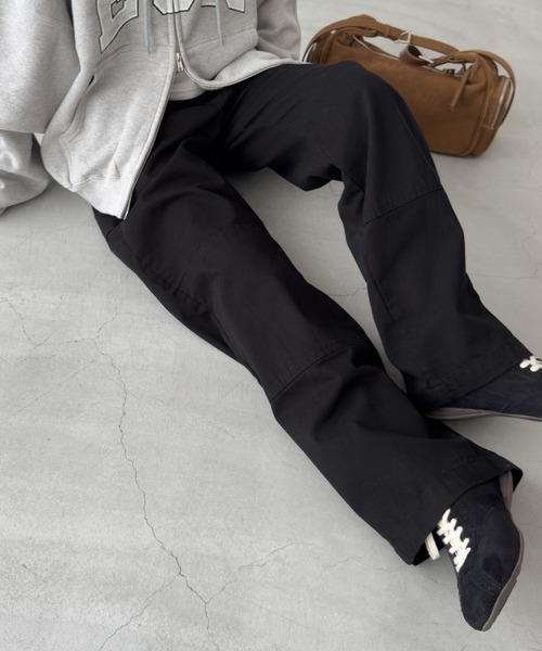 「CANAL JEAN」 「Lakey Park」チノパンツ MEDIUM ブラック レディースの画像