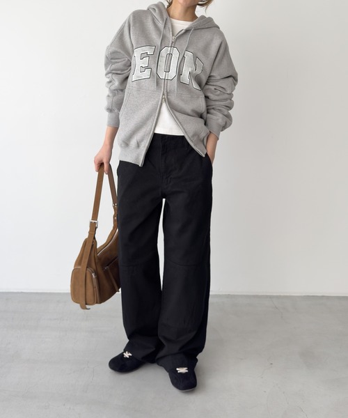 「CANAL JEAN」 「Lakey Park」チノパンツ MEDIUM ブラック レディースの画像