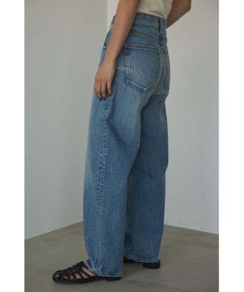 「BLACK BY MOUSSY」 デニムパンツ 24inch ブルー レディース_画像3