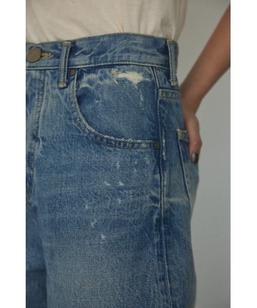 「BLACK BY MOUSSY」 デニムパンツ 24inch ブルー レディース_画像7