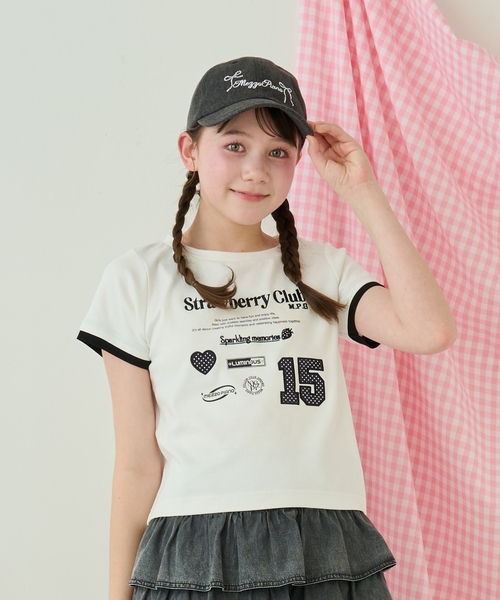 mezzo piano Junior（メゾピアノ ジュニア） tシャツ 「接触冷感
