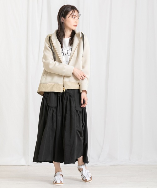 「Gready Brilliant」 「AuieF」ジップアップパーカー 38 ブラック レディース_画像2