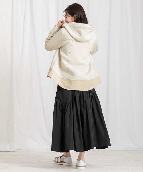 「Gready Brilliant」 「AuieF」ジップアップパーカー 38 ブラック レディース_画像4