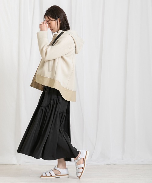 「Gready Brilliant」 「AuieF」ジップアップパーカー 38 ブラック レディース_画像5
