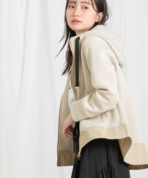 「Gready Brilliant」 「AuieF」ジップアップパーカー 38 ブラック レディース_画像8