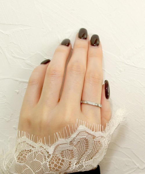 指輪 リング 「Pt900」ダイヤモンドリング/サティーナ仕上げ　0.13ct レディースの画像