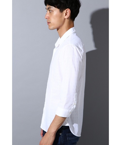 「HIGH STREET」 長袖シャツ M ネイビー メンズ_画像7