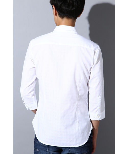 「HIGH STREET」 長袖シャツ M ネイビー メンズ_画像8
