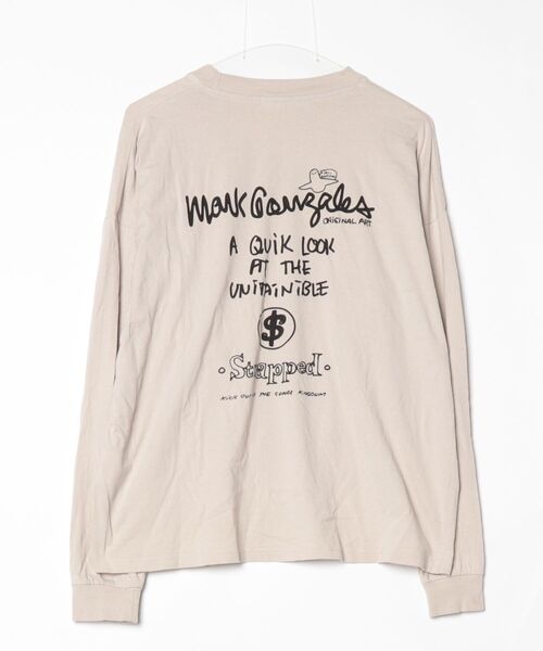 「Mark Gonzales」 長袖Tシャツ S ベージュ系その他2 メンズ_画像2