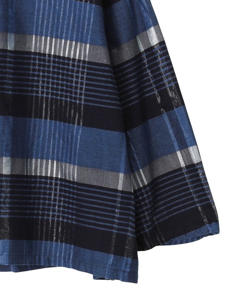 レディースファッション 「Plantation」 長袖ブラウス M size ブルー 