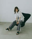 ブラウス シャツ 夏 半袖 シルキータッチシア...の詳細画像4