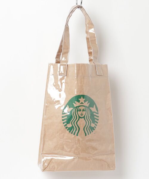 BEAMS（ビームス） トートバッグ「STARBUCKSコラボ」 - ベージュ 