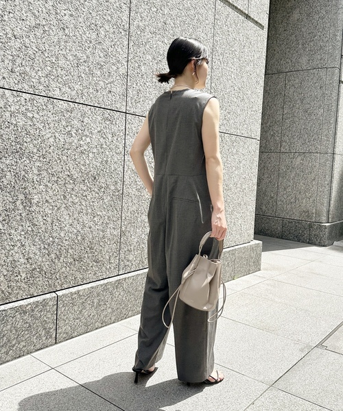 「journal standard L'essage」 オーバーオール FREE グレー レディース_画像10