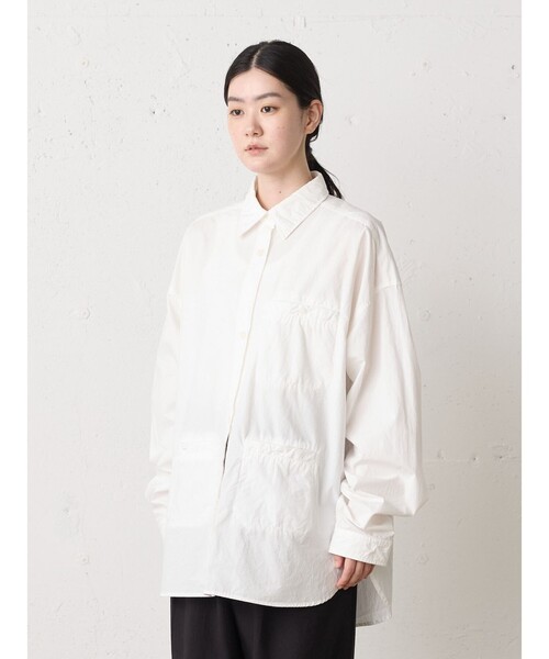 「MidiUmi」 長袖シャツ FREE ネイビー レディース_画像6