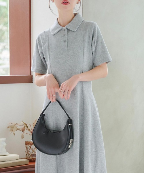 「KOBE LETTUCE」 半袖ワンピース M ネイビー レディース_画像3