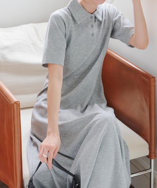 「KOBE LETTUCE」 半袖ワンピース M ネイビー レディース_画像4