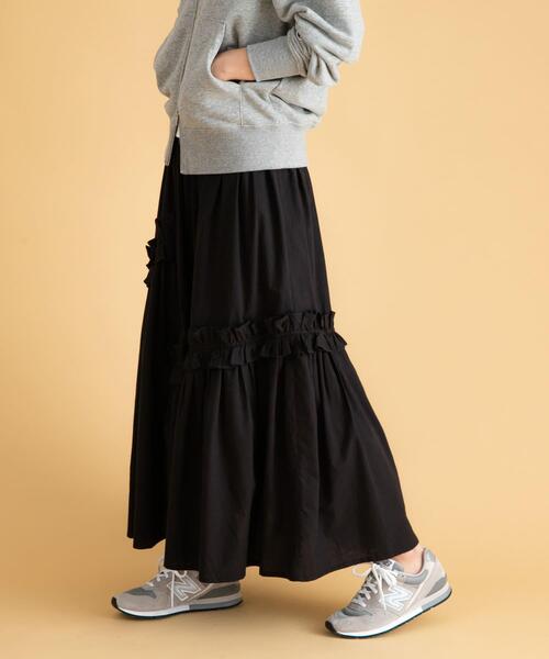 「URBAN RESEARCH Sonny Label」 ロングスカート FREE ブラック レディース_画像3