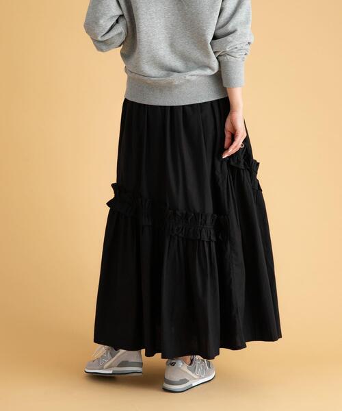 「URBAN RESEARCH Sonny Label」 ロングスカート FREE ブラック レディース_画像4
