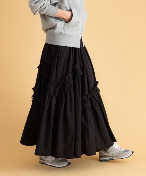 「URBAN RESEARCH Sonny Label」 ロングスカート FREE ブラック レディース_画像5