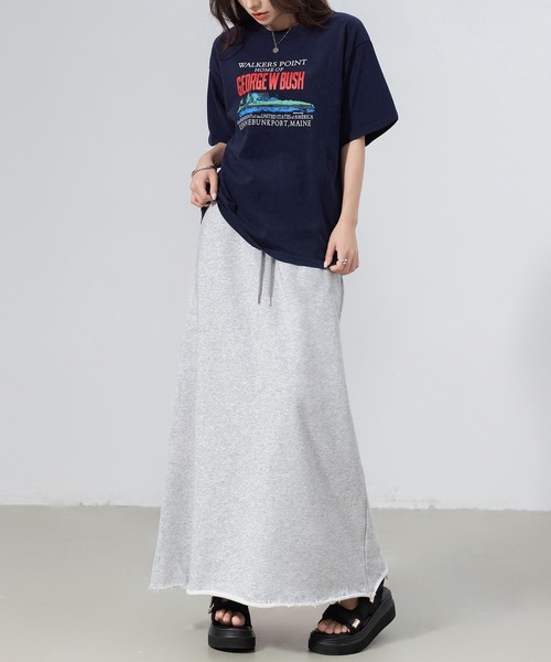 「DAY CLOSET」 ロングスカート M グレー レディース_画像6