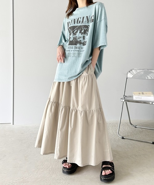「classicalelf」 フリルスカート MEDIUM チャコールグレー レディース_画像9
