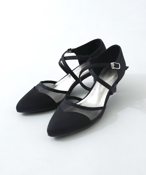 niana（ニアナ） パンプス クロスストラップパーティーパンプス