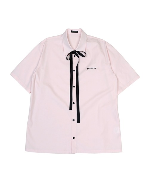 美品✨MILK BOY 半袖シャツ LOGO RIBBON レディース MILKBOY シャツ LOGO RIBBON メンズ レディース : ZOZOTOWN