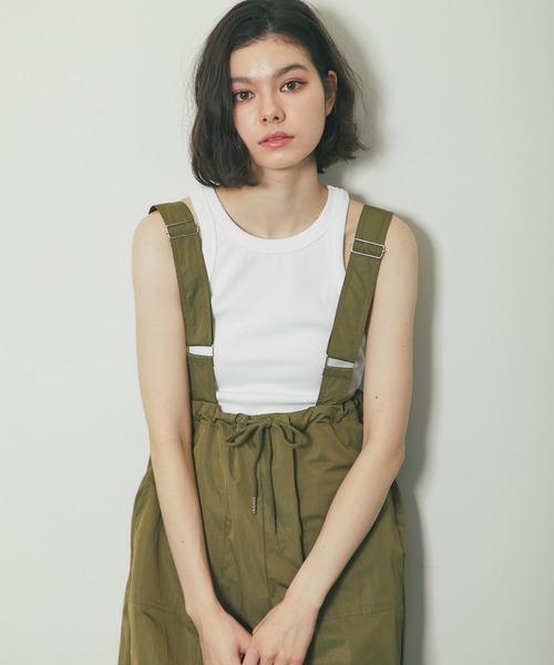 カーゴパンツ サスペンダーパラシュートパンツ レディース : ZOZOTOWN