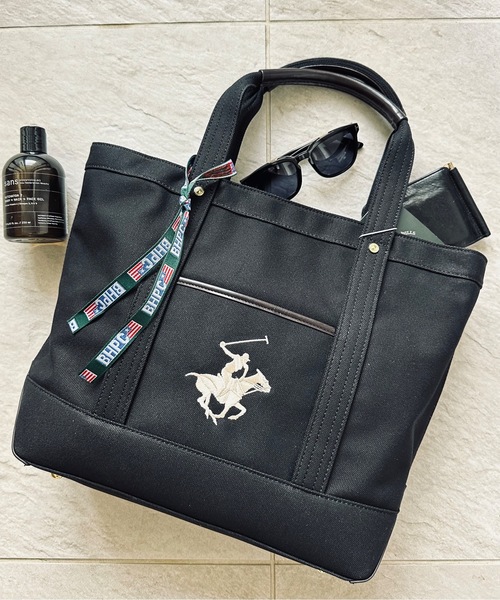 トートバッグ 「BEVERLY HILLS POLO CLUB」 スタンダードキャンバストートバッグL / BH1008N レディース メンズ