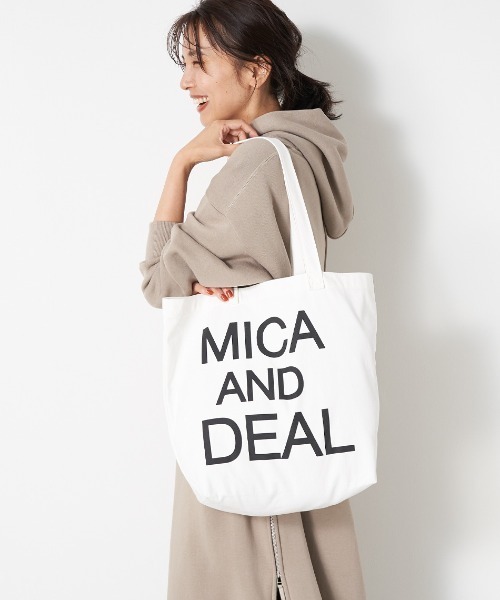 MICA&DEAL トートバッグ MICA＆DEALロゴコットンバッグ レディース 