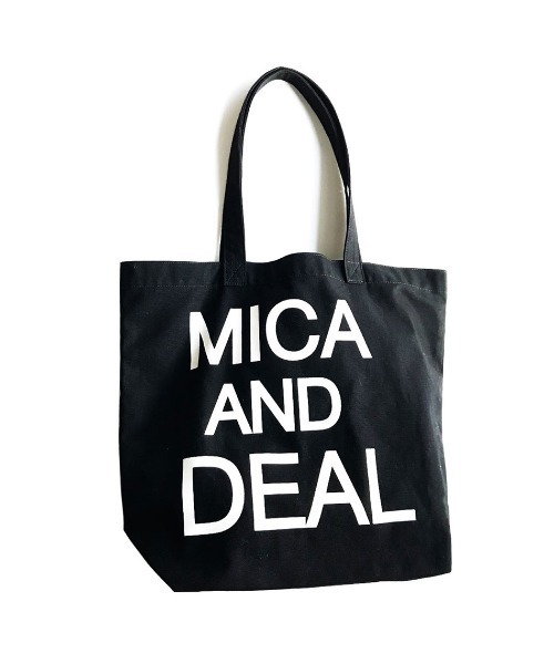 MICA&DEAL トートバッグ MICA＆DEALロゴコットンバッグ レディース 