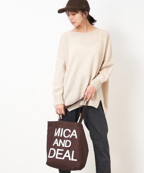 MICA&DEAL トートバッグ MICA＆DEALロゴコットンバッグ