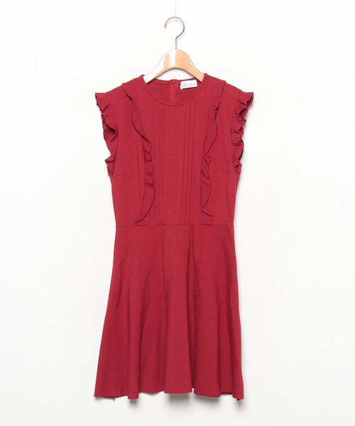 RED VALENTINO」 半袖ワンピース S レッド レディース : 78993235 