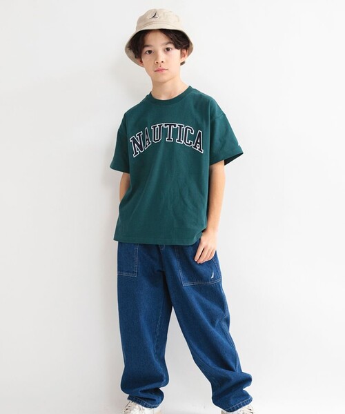 NAUTICA tシャツ 「NAUTICA/ノーティカ」アップリケロゴ半袖T