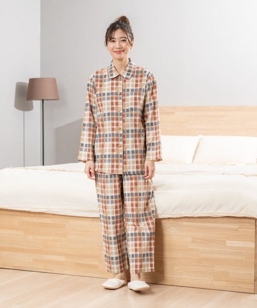 DAKS パジャマ ルームウェア 「DAKS」リップルプリント 130周年