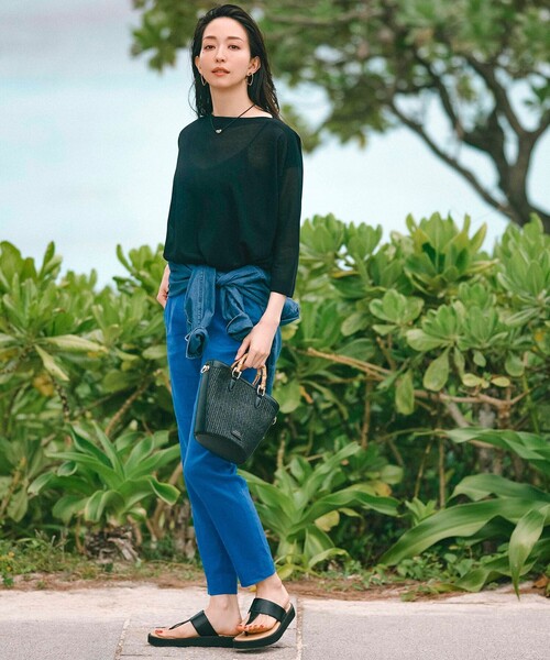23区　 シャイニーシアー ニット　清涼素材　2024SS 23区｜【新色追加】シャイニーシアー ニット | Rakuten Fashion