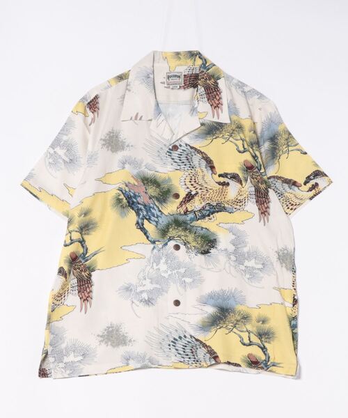 ブラウス シャツ HOUSTON /ヒューストン 41108 ALOHA SHIRT (鷹) / アロハシャツ/ HS411 レディース メンズ HOUSTON ブラウス シャツ /ヒューストン 41108 ALOHA SHIRT (鷹
