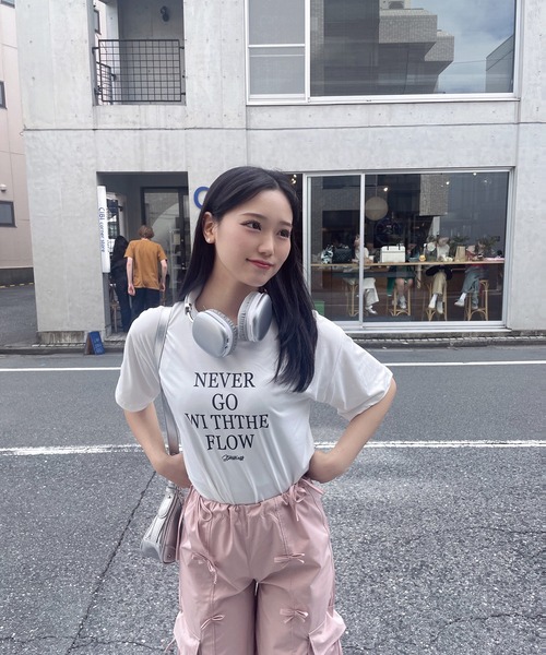 RiLi パンツ リボンパラシュートパンツ「RL」 レディース