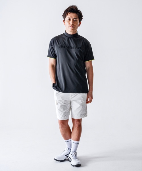 パンツ IRISHMAN signature logo half pants REFLECT】signature logo half pants / 光る防水ハーフパンツ（MENS