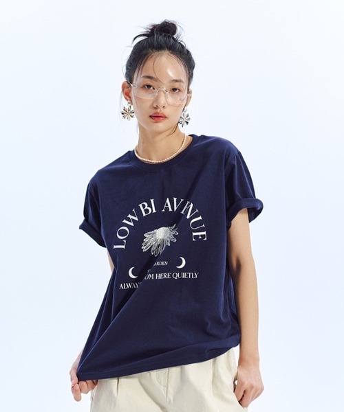 tシャツ LOWBI／ダンデライオンT レディース Champion チャンピオン レディース 半袖 機能 Tシャツ SHORT