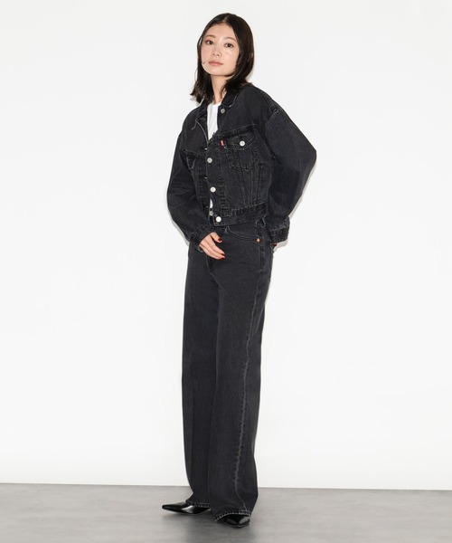 90s〜00s levi's デニムジャケット　ブラック Levi's デニムジャケット gジャン Levi's/リーバイス SHRUNKEN