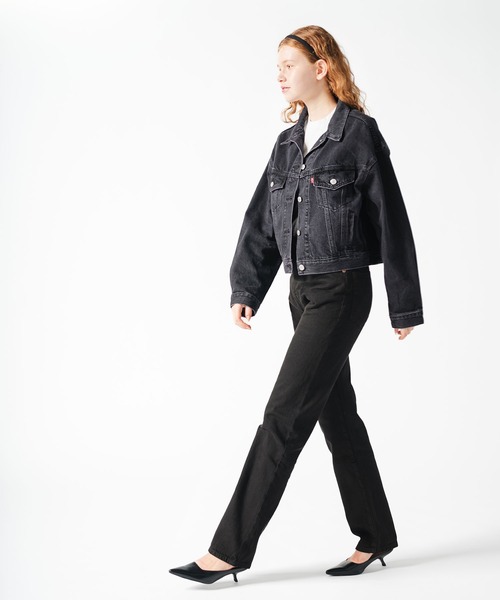【Kuni】Levi's ブラックデニムジャケット S クーポン】【セール 50%OFF】リーバイス/Levi's デニム