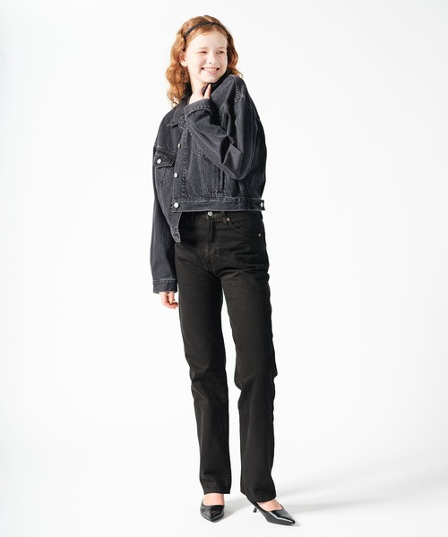 90s〜00s levi's デニムジャケット　ブラック Levi's デニムジャケット gジャン Levi's/リーバイス SHRUNKEN