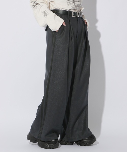 Anui スラックス パンツ 「UNISEX/2サイズ展開」サイドライン