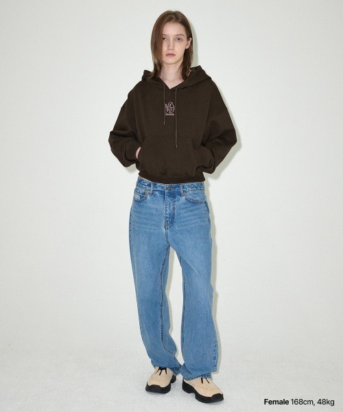 パーカー 「mahagrid/マハグリッド」MGD SERIF LOGO CROP HOODIE/セリフロゴ クロップ プルオーバーパーカー レディー MAHAGRID パーカー 「mahagrid/マハグリッド」MGD SERIF LOGO