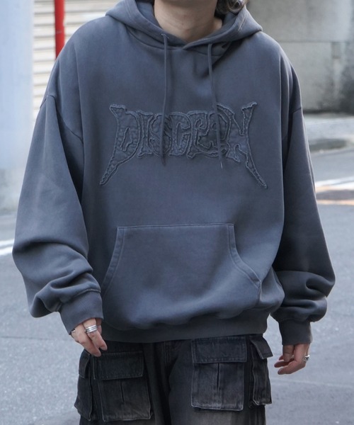 パーカー ヴィンテージライク ピグメント加工 ビッグシルエット