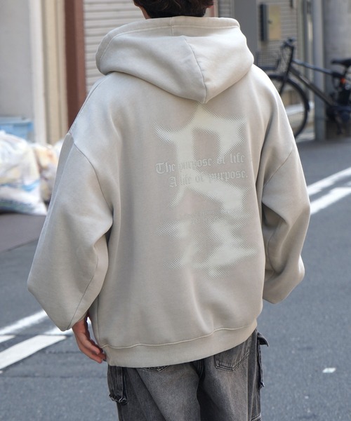 パーカー ヴィンテージライク ピグメント加工 ビッグシルエット